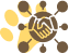Network nodes with paw print